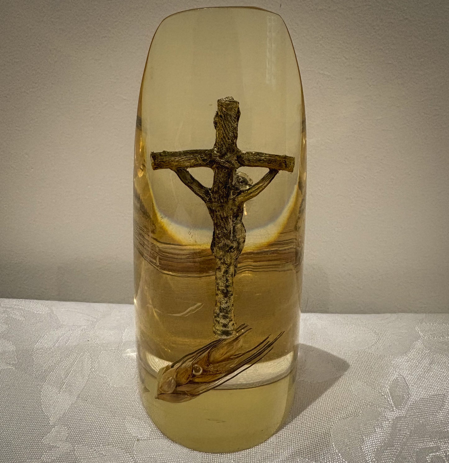 Grain of Life – Resin Embedded Crucifix