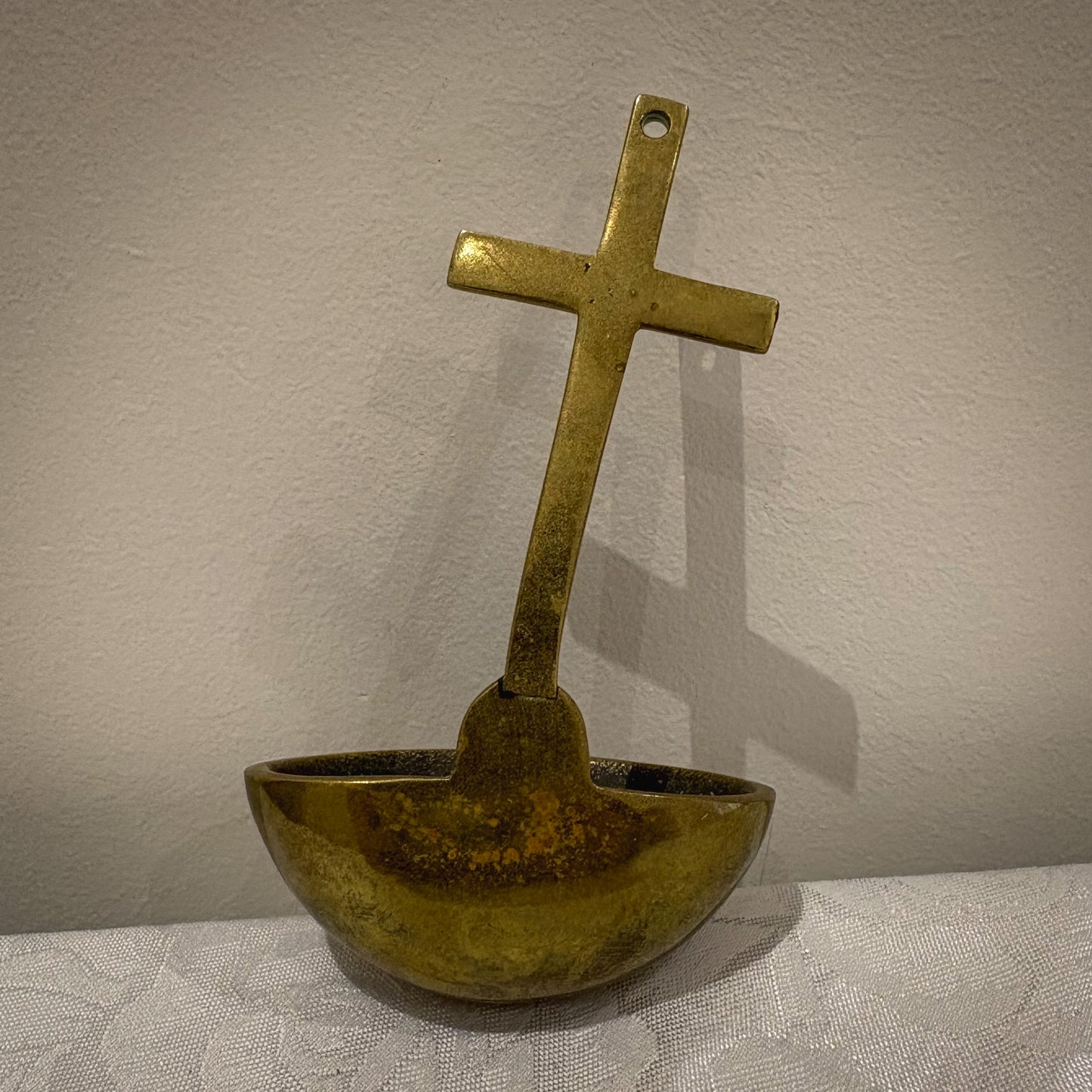 Sanctum Brass Holy Water Font