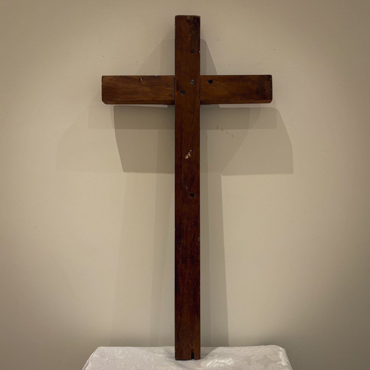 Monastic Wooden Crucifix with Cast Corpus