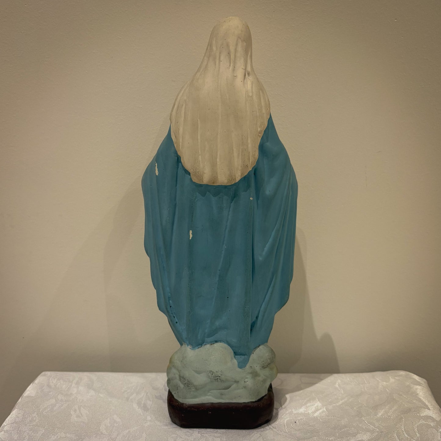 Our Lady in Blue – Chalkware Devotional Statue