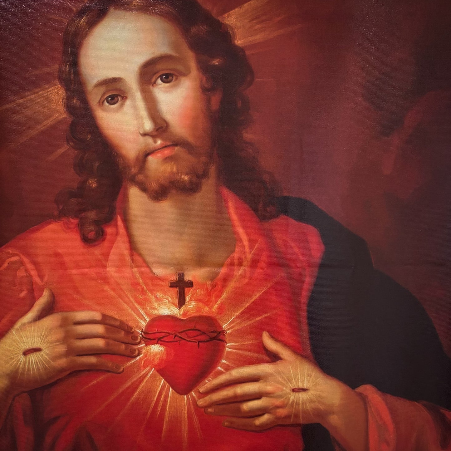 Sacred Heart of Jesus – Crimson Devotion Print