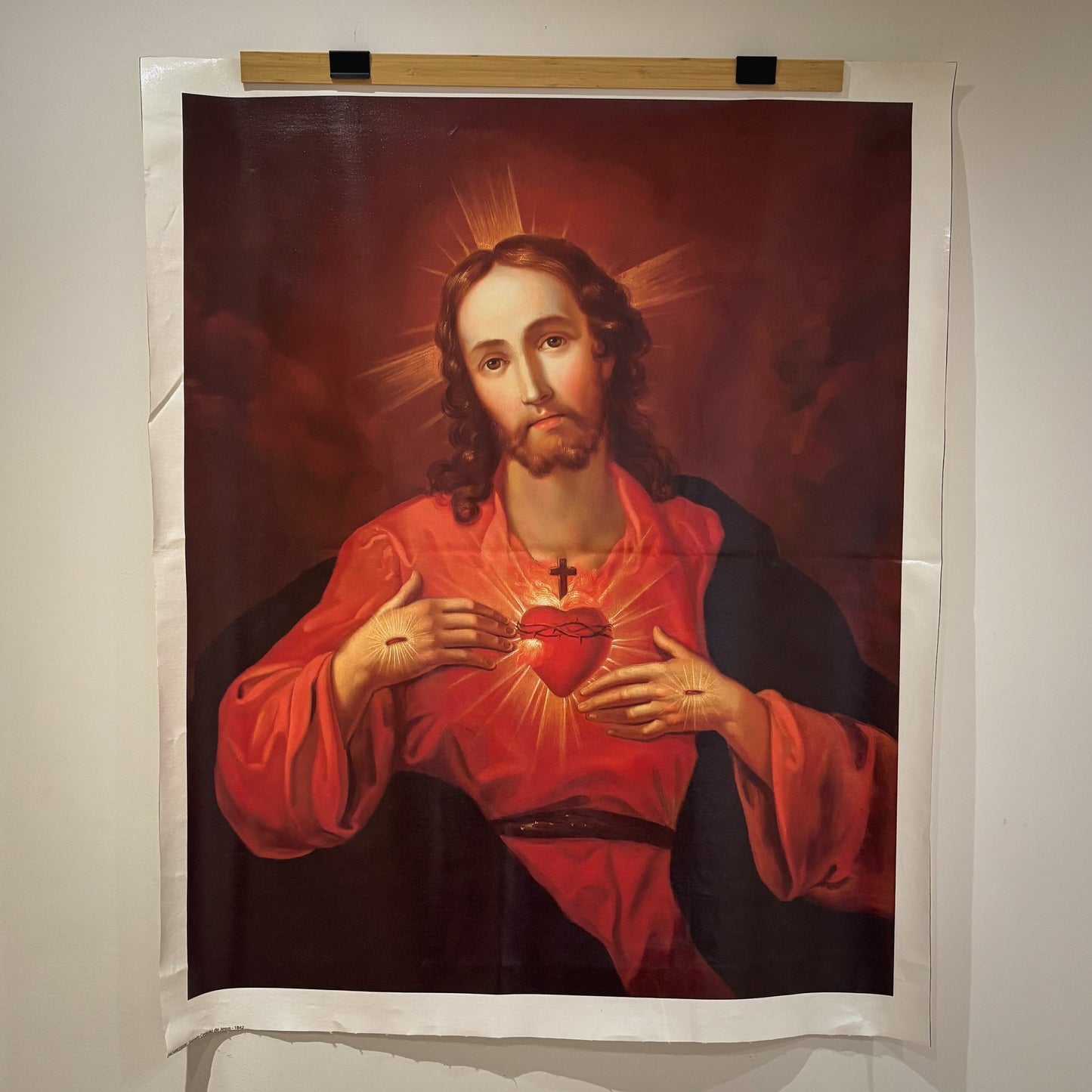 Sacred Heart of Jesus – Crimson Devotion Print