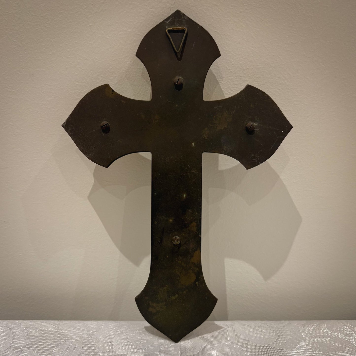 Mother-of-Pearl Brass Crucifix