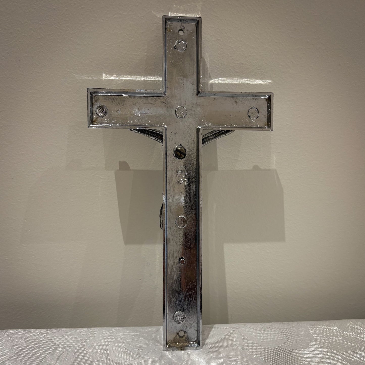 Chrome Devotional Crucifix