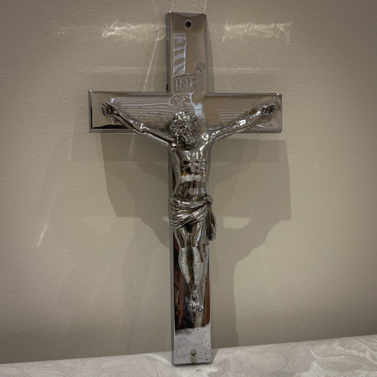 Chrome Devotional Crucifix