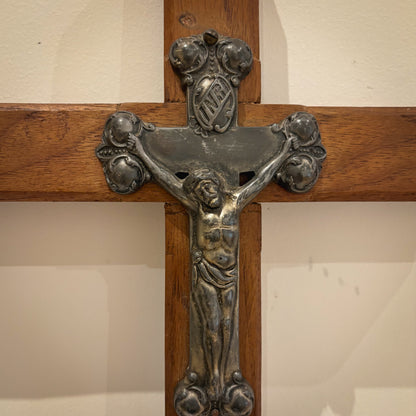 Monastic Wooden Crucifix with Cast Corpus