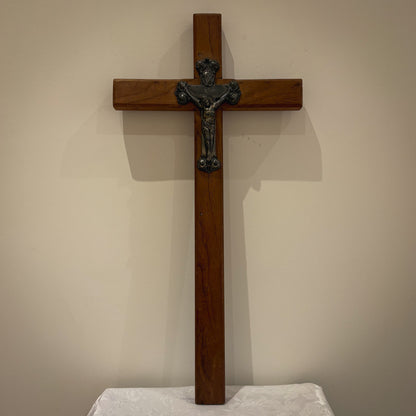 Monastic Wooden Crucifix with Cast Corpus
