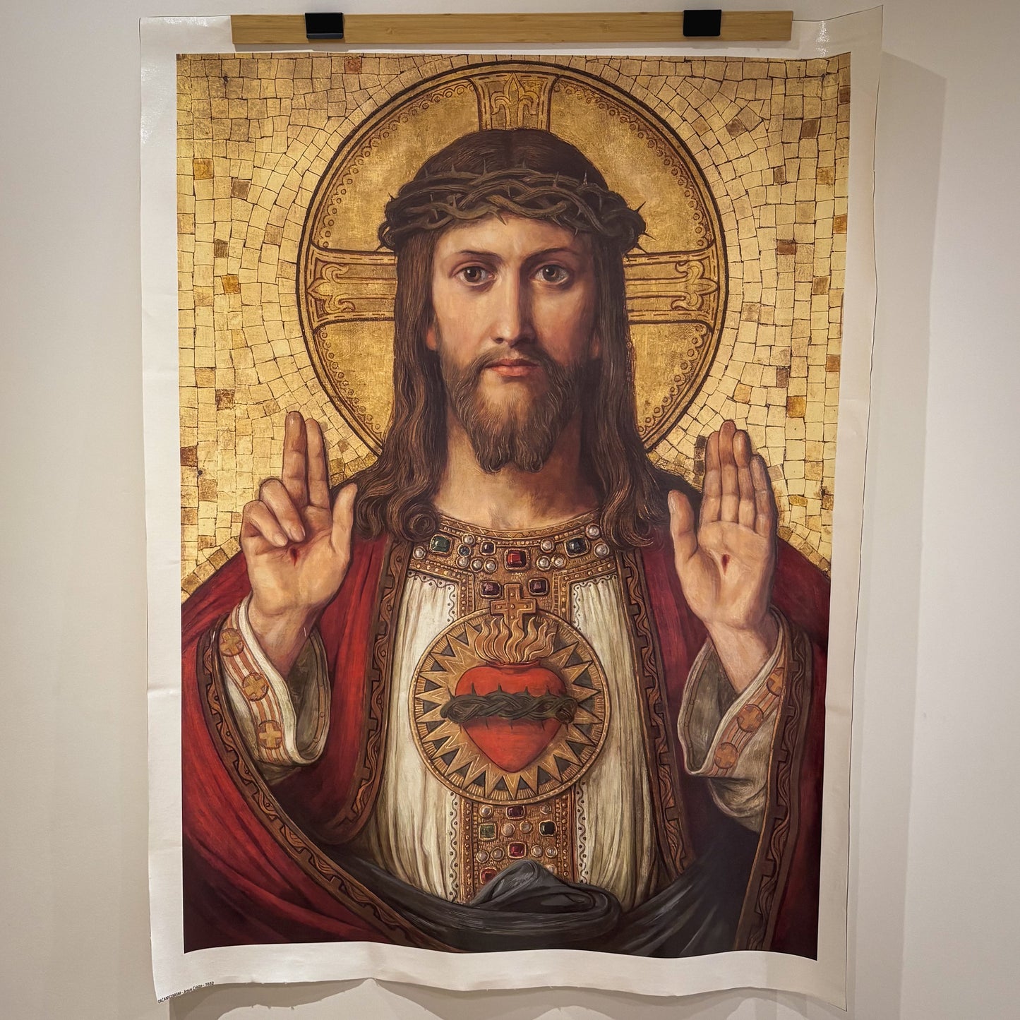 Icon of the Sacred Heart – Giclée Mosaic Print